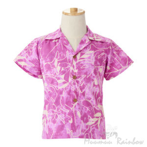 ハワイアンアロハシャツ・ボーイズ・ピンク