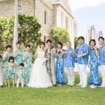 家族でお揃い　ハワイ結婚式