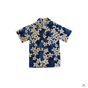 Royal Hawaiian Creations 子供用プルメリア柄 アロハシャツ KB002