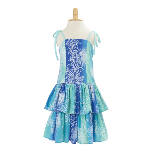 KIDS10G子供服ハワイアン ドレス・ショートドレス/グリーン