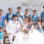 リゾート結婚式　おそろい衣装