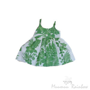 RCBA1G Royal Hawaiian Creations  ハイビスカス・ベビードレス・グリーン
