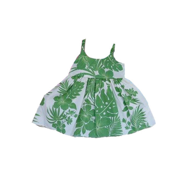 RCBA1G Royal Hawaiian Creations  ハイビスカス・ベビードレス・グリーン