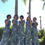 お揃い　結婚式参列衣装